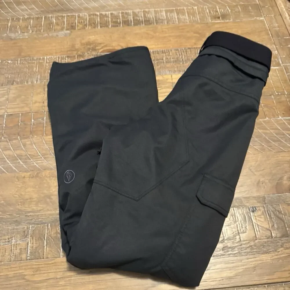 Volcom Youth XL 14Y Insulated Snowboard Pant Black Cargo 10K Waterproof Straight